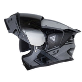 Casco Hro 3460Dv Airjet Gris Oscuro Visor Iridium Silver