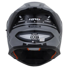Casco Hro 3460Dv Airjet Gris Oscuro Visor Iridium Silver
