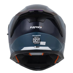 Casco Hro 3460Dv Akbar Azul Oscuro Gris Visor Iridium Azul