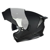 Casco Hro 3460Dv Solid Negro Gris Oscuro Visor Iridium Silver