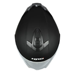Casco Hro 3460Dv Solid Negro Gris Oscuro Visor Iridium Silver