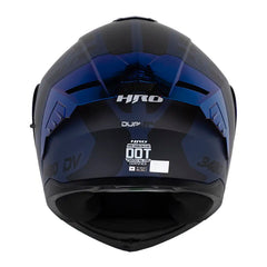 Casco Hro 3480Dv Evo Duality Azul Oscuro Negro Visor Iridium Azul