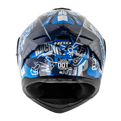 Casco Hro 3480dv Evo Over Azul Oscuro Azul Visor Iridium Azul