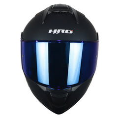 Casco Hro 3480dv Evo Solid Negro Azul Visor Iridium Azul