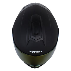 Casco Hro 3480dv Evo Solid Negro Morado Visor Iridium Morado