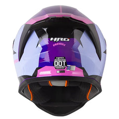 Casco Hro 506Sp Proverx Morado Rosado Visor Iridium Morado