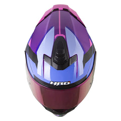 Casco Hro 506Sp Proverx Morado Rosado Visor Iridium Morado