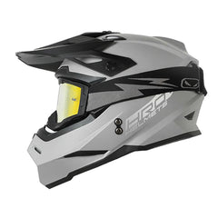 Casco Hro Mx-03 Solid Gris Silver