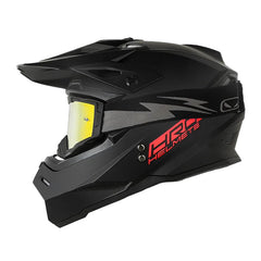 Casco Hro Mx-03 Solid Negro Rojo