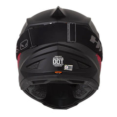 Casco Hro Mx-03 Solid Negro Rojo