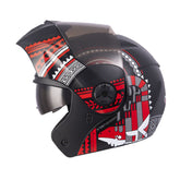 Casco Ich 3110 Vueltiao Negro Rojo