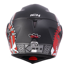 Casco Ich 3110 Vueltiao Negro Rojo