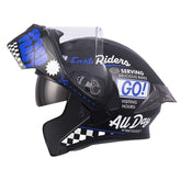 Casco Ich 3120 Fifties Negro Azul