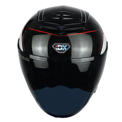 Casco Idx Titan Atlas Silver Negro Rojo