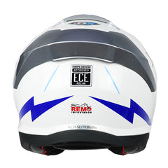 Casco Idx Titan Kids Nova Blanco Azul
