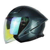 Casco Idx Titan Retro Verde Esmeralda