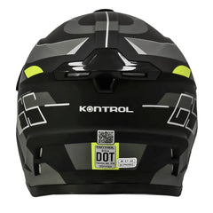 Casco Kontrol 819-6 Gs Negro Gris Amarillo