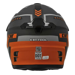 Casco Kontrol 819-6 Kapuk Negro Naranja