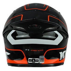 Casco Kyt Tt-Revo Overtech Negro Naranja