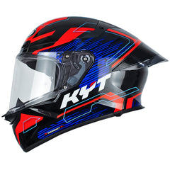 Casco Kyt Tt-Revo Speeding Negro Rojo Azul
