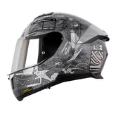 Casco Ls2 FF808 Stream II Gp Gris Visor Iridium Silver