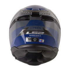 Casco Ls2 FF808 Stream II Hitech Gris Azul Visor Iridium Azul