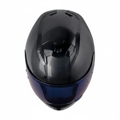 Casco Ls2 FF808 Stream II Jeans Titanio Visor Iridium Azul