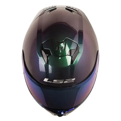 Casco Ls2 FF808 Stream II Solid Camaleón Visor Iridium Azul