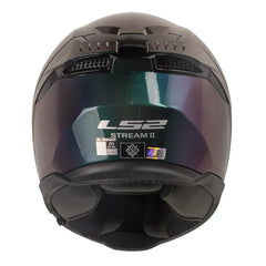 Casco Ls2 FF808 Stream II Solid Camaleón Visor Iridium Azul