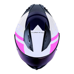 Casco Ls2 Ff806 Fusion Seven Morado Claro Visor Iridium Azul