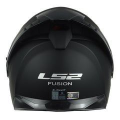 Casco Ls2 Ff806 Solid Negro Visor Iridium Rojo