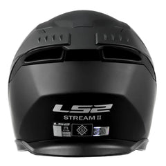 Casco Ls2 FF808 Stream II Solid Negro Visor Iridium Rojo