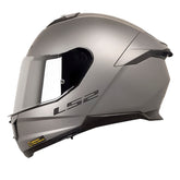 Casco Ls2 Ff808 Stream II Solid Titanio Visor Iridium Silver