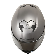 Casco Ls2 Ff808 Stream II Solid Titanio Visor Iridium Silver