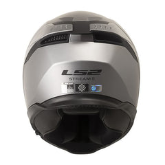 Casco Ls2 Ff808 Stream II Solid Titanio Visor Iridium Silver