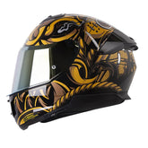 Casco Ls2 Ff808 Stream Samurai Dorado Negro