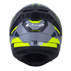 Casco Ls2 Ff810 Fokus Gris Amarillo Neon Visor Iridium Azul