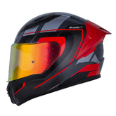 Casco Ls2 Ff810 Fokus Gris Oscuro Rojo Visor Revo Rojo