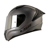 Casco Ls2 Ff810 Solid Titanio Visor Iridium Silver