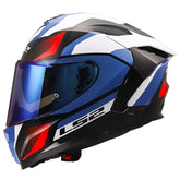 Casco Ls2 Ff817 Viper Azul Rojo Visor Iridium Azul