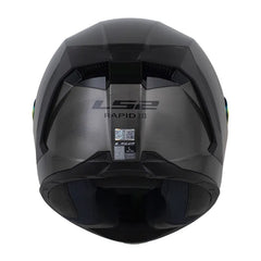 Casco Ls2 Ff820 Jeans Titanio Visor Revo Rojo
