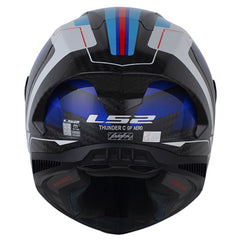 Casco Ls2 Ff805 Thunder Gp Aero Raute Azul Rojo Visor Smoke