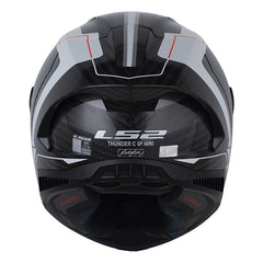 Casco Ls2 Ff805 Thunder Gp Aero Raute Blanco Gris Visor Smoke