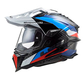 Casco Ls2 MX-701 Carbón Frontier Negro Azul