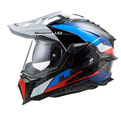 Casco Ls2 MX-701 Carbón Frontier Negro Azul