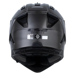 Casco Ls2 Mx-702 Jeans Titanio Visor Revo Rojo