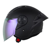 Casco Ls2 Of616 Solid Negro Visor Claro Revo Morado