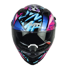 Casco Mt Braker Sv Fury B8 Azul Fucsia