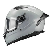 Casco Mt Braker Sv Pure A12 Gris Claro Brillo