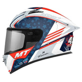 Casco Mt Plus Carb Kre+S Ortola C7 Blanco Azul Rojo